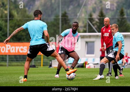 Saalfelden, Austria. 08 luglio 2022, Saalfelden - Lutsharil Geertruida di Feyenoord durante il Trainingkamp Feyenoord il 8 luglio 2022 a Saalfelden, Austria. (Da Box a Box Pictures/Tom Bode) Foto Stock