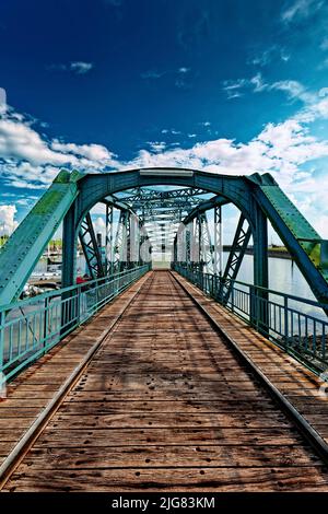 Il ponte di Nassau a Wilhelshaven Foto Stock