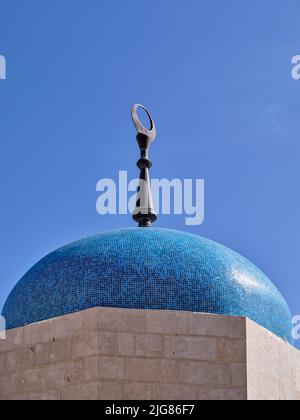 Moschea di Re Abdullah in Giordania. Foto Stock