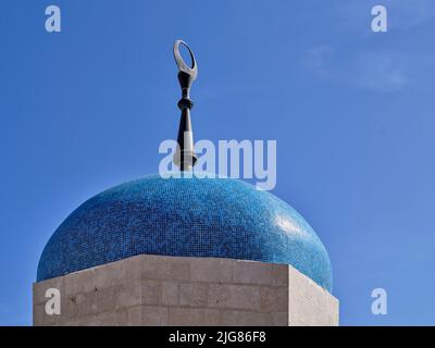 Moschea di Re Abdullah in Giordania. Foto Stock