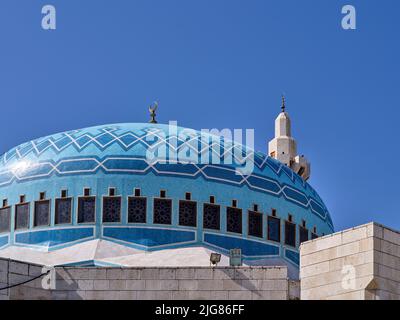 Moschea di Re Abdullah in Giordania. Foto Stock