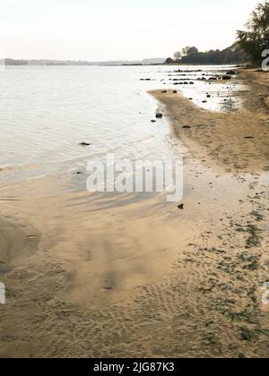 Holnis punto, pietre, spiaggia, Holnis, Glücksburg, Schleswig-Holstein, paesaggio, autunno, Germania settentrionale, Germania Foto Stock