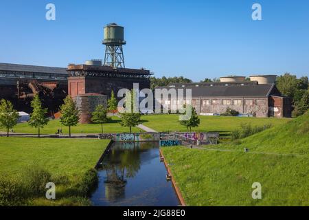 Jahrhunderthalle, Westpark, Bochum, Renania settentrionale-Vestfalia, Germania Foto Stock