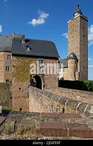 Castello, Keep, Steinau an der Straße, Assia, Germania Foto Stock