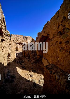 Storica città del fango di Sinaw, Oman. Foto Stock