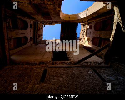 Storica città del fango di Sinaw, Oman. Foto Stock