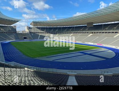 Olympiastadion - Stadio Olimpico, Berlino, Germania Foto Stock