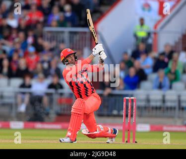 Manchester, Regno Unito. 08th luglio 2022. Dane Vilas di Lancashire Lightning Credit: News immagini LTD/Alamy Live News Foto Stock