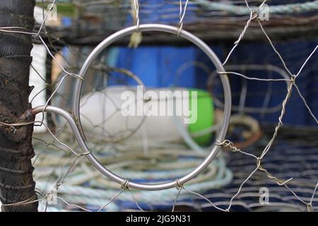 Trappole granchio a Sitka, Alaska, USA Foto Stock