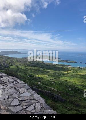 Vista sul Ring of Kerry Foto Stock