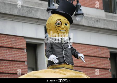 Balloons of the Macy's Thanksgiving Day Parade, NYC, USA Foto Stock