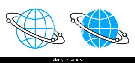 Icone della tecnologia Internet avanzata Web 3,0. Adatto per applicazioni o pagine Web Illustrazione Vettoriale