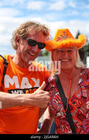 Spielberg, Austria. 9th luglio 2022. Circuito atmosfera - ventole. Gran Premio d'Austria, sabato 9th luglio 2022. Spielberg, Austria. Credit: James Moy/Alamy Live News Foto Stock