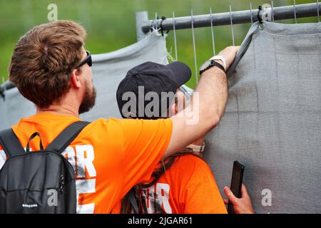 Spielberg, Austria. 9th luglio 2022. Circuito atmosfera - ventole. Gran Premio d'Austria, sabato 9th luglio 2022. Spielberg, Austria. Credit: James Moy/Alamy Live News Foto Stock