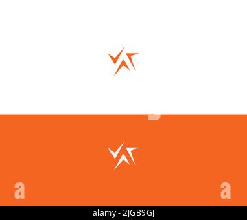 Lettera A modello di logo vettore astratto simbolo monogramma. Quest'ultimo Un vettore icona Illustrazione Vettoriale