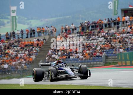 9th luglio 2022, Red Bull Ring, Spielberg, Formula 1 BWT Gran Premio d'Austria 2022, nella foto Nicholas Latifi (CAN), Williams Racing Foto Stock