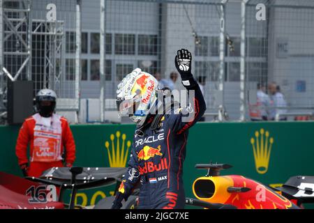 Max Verstappen ha vinto la gara Sprint del GP austriaco di Formula 1 a Spielberg da Knittenfeld Red Bull A1 Ring il 09 2022 luglio Foto Stock