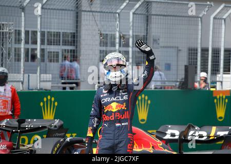 Max Verstappen ha vinto la gara Sprint del GP austriaco di Formula 1 a Spielberg da Knittenfeld Red Bull A1 Ring il 09 2022 luglio Foto Stock