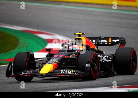 Spielberg, Austria. 09th luglio 2022. #11 Sergio Perez, Red Bull Racing, Honda durante il GP d'Austria, 6-10 luglio 2022 al Red Bull Ring, Campionato del mondo di Formula 1 2022,09/07/2022 Foto Federico Basile/Insidefoto Credit: Insidefoto srl/Alamy Live News Foto Stock