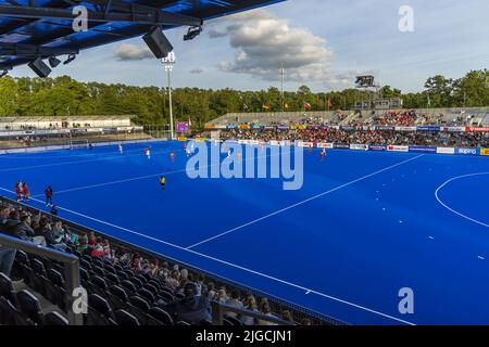 AMSTERDAM - Overview campo di gioco durante la partita tra Belgio e Cile ai Campionati mondiali di hockey allo stadio Wagener, il 9 luglio 2022 ad Amsterdam, Paesi Bassi. ANP WILLEM VERNES Foto Stock