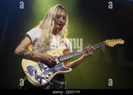 LONDRA, INGHILTERRA: Inalatore di supporto per le gambe umide al Kentish Town Forum con: Hester Chambers dove: Londra, Regno Unito quando: 06 Ott 2021 Credit: Neil Lupin/WENN Foto Stock