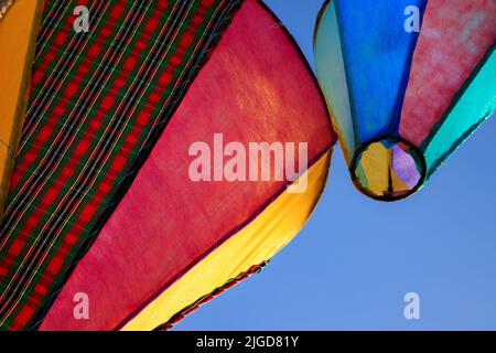 festa junina decorazione - palloncini decorativi per são joão partito in brasile Foto Stock