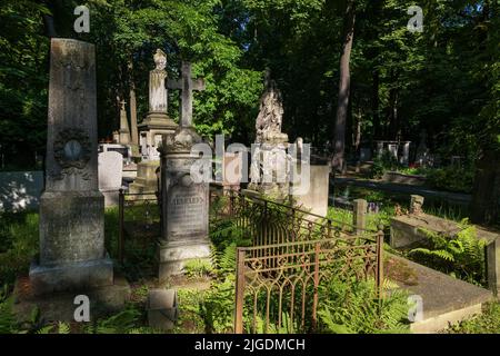 Cimitero ortodosso di Varsavia (Cmentarz Wolski Prawosławny) nel distretto di Wola, Varsavia, Polonia. Foto Stock