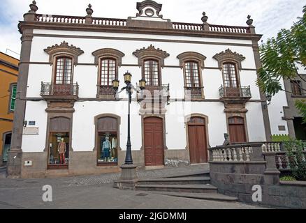 Vecchia casa nel centro storico di Arucas, Grand Canary, Isole Canarie, Spagna, Europa Foto Stock