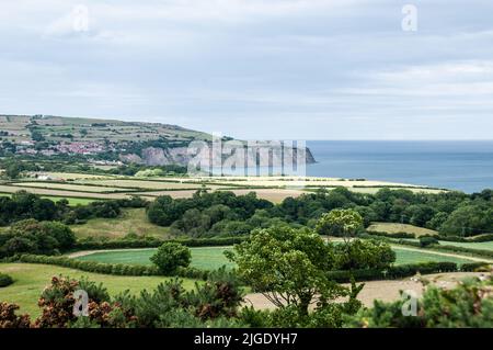 Nel Regno Unito: Robin Hoods Bay, Cleveland Way, North Yorkshire Foto Stock