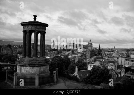 Dugald Stewart monumento, Calton Hill, Edimburgo Foto Stock