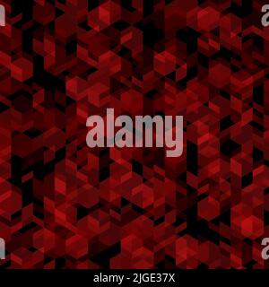 Illustrazione decorativa astratta del motivo a mosaico esagonale e triangolare a forma di griglia con sfondo geometrico multicolore per sfondi Foto Stock