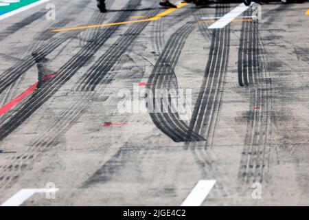 Spielberg, Austria. 9th luglio 2022. Pneumatici, F1 Gran Premio d'Austria al Red Bull Ring il 9 luglio 2022 a Spielberg, Austria. (Foto di ALTO DUE) credito: dpa/Alamy Live News Foto Stock
