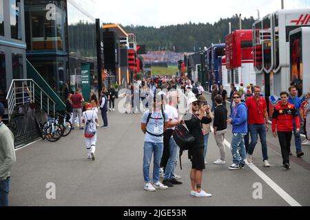 Spielberg, Austria. 27th Jan 2022. Paddock durante il GP d'Austria, 6-10 luglio 2022 presso la pista Red Bull Ring, campionato del mondo di Formula 1 2022. Credit: Independent Photo Agency/Alamy Live News Foto Stock