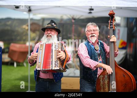 Spielberg, Austria. 27th Jan 2022. Paddock durante il GP d'Austria, 6-10 luglio 2022 presso la pista Red Bull Ring, campionato del mondo di Formula 1 2022. Credit: Independent Photo Agency/Alamy Live News Foto Stock