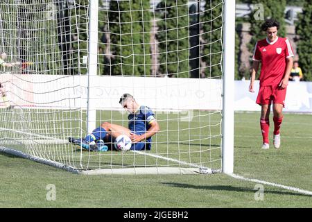 Italia. 09th luglio 2022. Marco Davide Faraoni di Hellas Verona durante la partita amichevole Hellas Verona vs Primiero, Primiero, Trentino, Italia, al 9 lug 2022 (Photo by AllShotLive/Sipa USA) Credit: Sipa USA/Alamy Live News Foto Stock