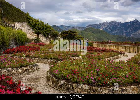Villa Rufolo a Ravello, Italia Foto Stock