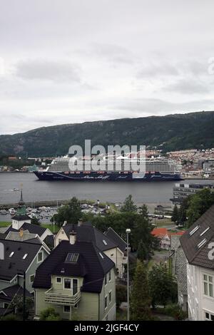 'Mein Schiff 1' in visita a Bergen, Norvegia Foto Stock