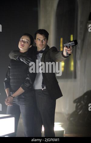 ALEXIS KNAPP, Ian Somerhalder, il mostro 2014 Foto Stock