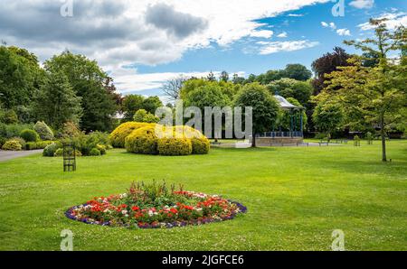 Pageant Gardens, un parco pubblico a Sherborne, nella contea di Dorset, Inghilterra Foto Stock