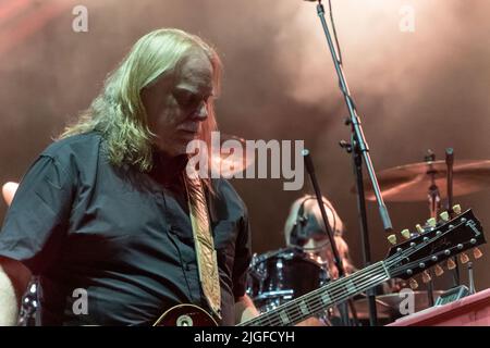 Pistoia, Italia. 09th luglio 2022. Warren Haynes in concerto durante Gov't Mule, Concerto di Musica a Pistoia, Italia, Luglio 09 2022 Credit: Independent Photo Agency/Alamy Live News Foto Stock