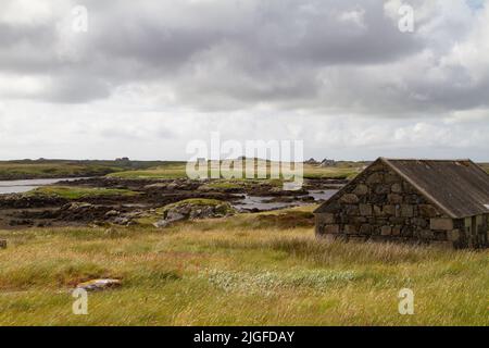 Sassi in Loch Eynort, South Uist, Ebridi esterne Foto Stock
