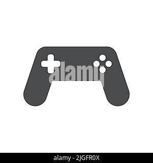 icona del vettore del joystick isolata su sfondo bianco Illustrazione Vettoriale