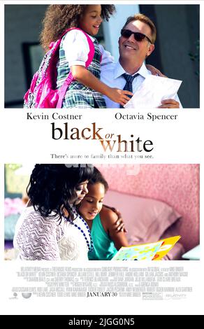 JILLIAN ESTELL, Kevin Costner, OCTAVIA SPENCER POSTER, BIANCO O NERO, 2014 Foto Stock