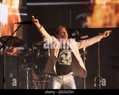 Londra Inghilterra UK 10th luglio 2022 Duran Duran Headline British Summer Time Music Festival Credit: Glamourstock/Alamy Live News Foto Stock