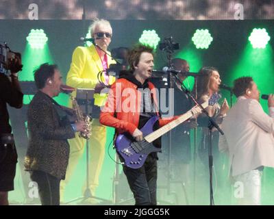 Londra Inghilterra UK 10th luglio 2022 Duran Duran Headline British Summer Time Music Festival Credit: Glamourstock/Alamy Live News Foto Stock