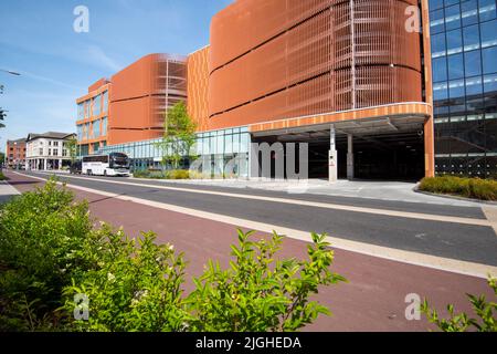 Il nuovo Broad Marsh Car Park e la stazione degli autobus nel centro di Nottingham 2022 giugno, Nottinghamshire Inghilterra Regno Unito Foto Stock