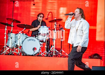 Glasgow, Regno Unito. 10th luglio 2022. Lewis Capaldi notizia giorno 3 del TRNSMT Festival. 2022-07-10 . Credit: Gary Mather/Alamy Live News Foto Stock