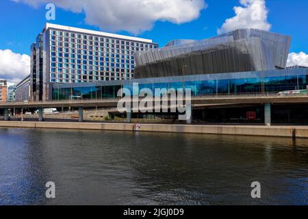 Waterfront e Centro Congressi di Stoccolma. Svezia. Foto Stock