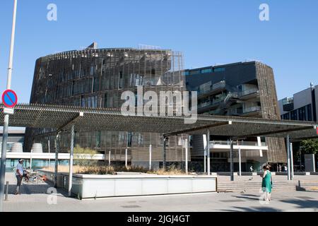 L'edificio principale del PRBB Parc de Recerca Biomèdica de Barcelona, Istituto di Ricerca di Barcellona, Spagna Foto Stock