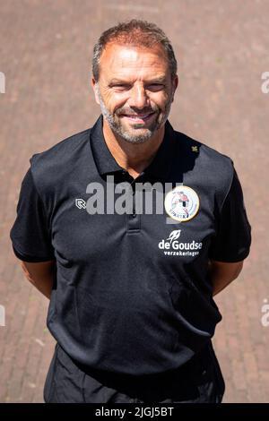 ROTTERDAM, PAESI BASSI - LUGLIO 8: Coach Maurice Steijn di Sparta Rotterdam durante l'annuale club Photocall il 8 Luglio 2022 a Rotterdam, Paesi Bassi (Foto di Rene Nijhuis/Orange Pictures) Foto Stock